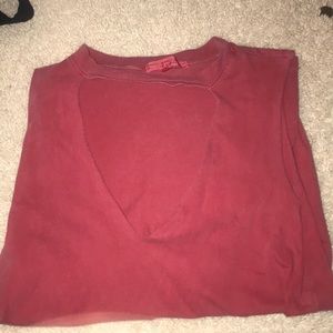 Tank top with chest cut out